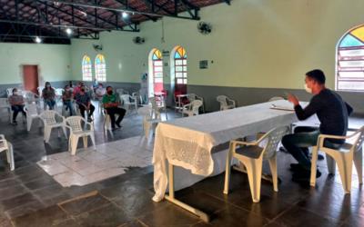 Comerciantes participam de reunião sobre a situação dos casos de Covid em Ibertioga