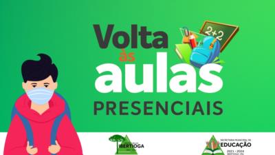 Retorno das atividades escolares no município de Ibertioga