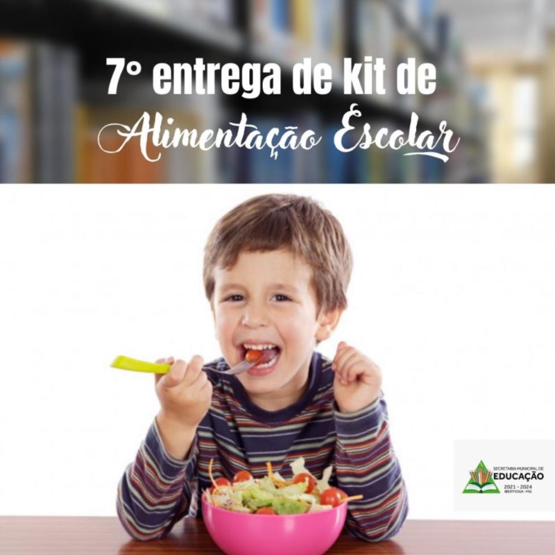 Alunos da rede municipal de ensino receberão o sétimo kit merenda