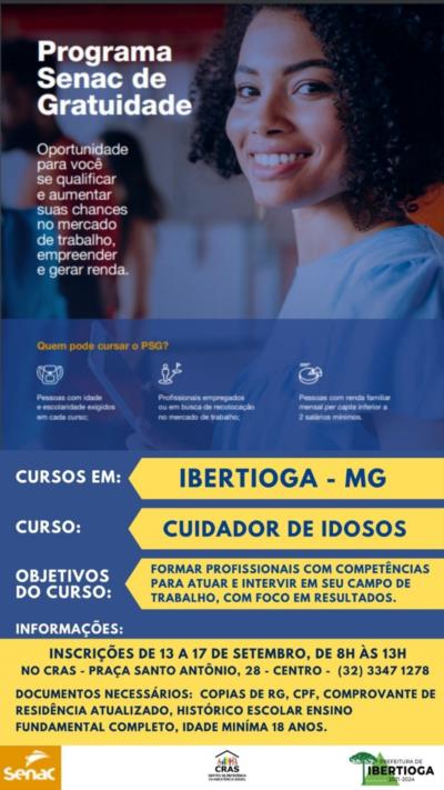 Curso de cuidador e Nova Lei de Proteção ao Idoso são conquistas da população ibertiogana