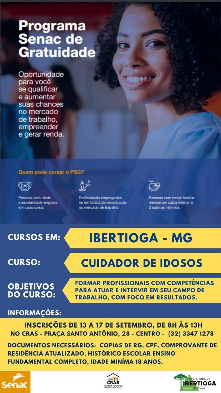 Curso de cuidador e Nova Lei de Proteção ao Idoso são conquistas da população ibertiogana