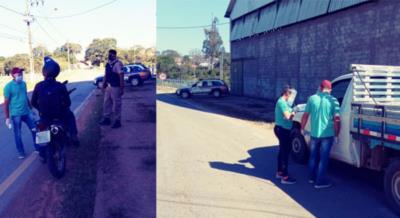Secretaria Municipal de Saúde com o apoio da Polícia Militar iniciou, nessa terça-feira (02/06), barreiras sanitárias em pontos estratégicos de entrada e saída da cidade